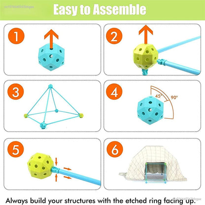 Kids Forts Building Kit Construction Fortress Child Game Tents Fort Build Kid Diy 3d Assemble Tent Toy Gift For Kids