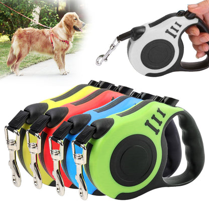 3m/5m Durable Dog Leash Automatic Retractable Nylon Cat Lead Extension Puppy Walking Running Lead Roulette For Dogs Pet Products