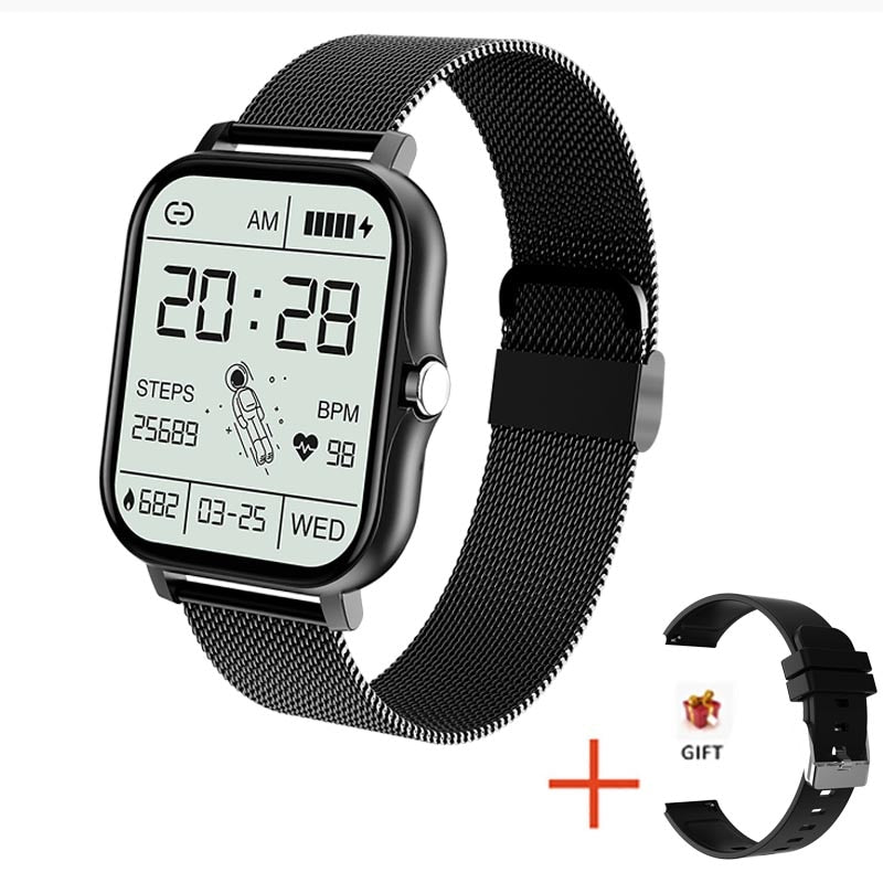 2022 New Women Smart watch Men 1.69&quot; Color Screen Full touch Fitness Tracker Bluetooth Call Smart Clock Ladies Smart Watch Women