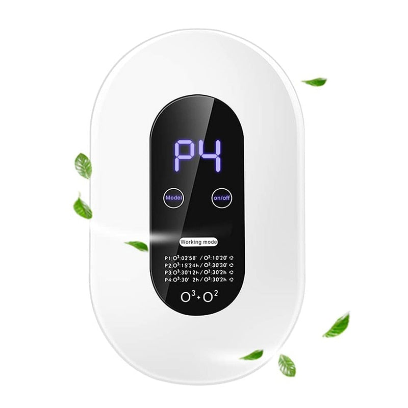 Ozone Machine Air Purifier Deodorization Home Air Ionizers Deodorizer with 4 Modes Automatic Timing Function for Rooms Smoke Pet
