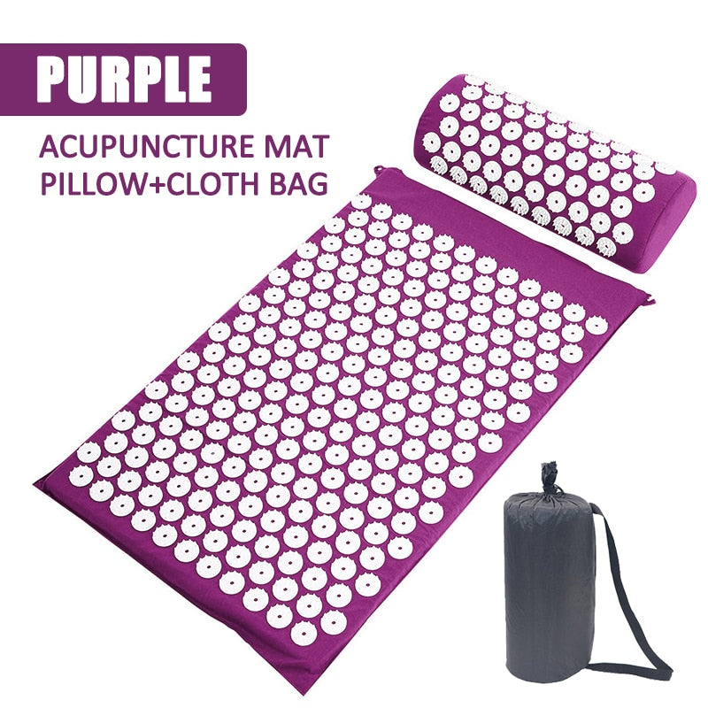 Acupressure Mat Massage Yoga Cushion For Exercise Muscle Relaxation Fatigue Stress Reduction Back/Neck Pain Relief
