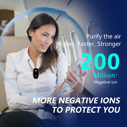 200 Million Negative Ion Air Purifier Personal Wearable Mini Portable 1000 MAh Battery Car Hanging Neck Purifier