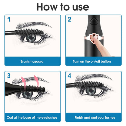 Eyelash Brush Practical ABS Exquisite Eyelash Makeup Tools for Women Electric Eyelash Curler Eyelash Tool