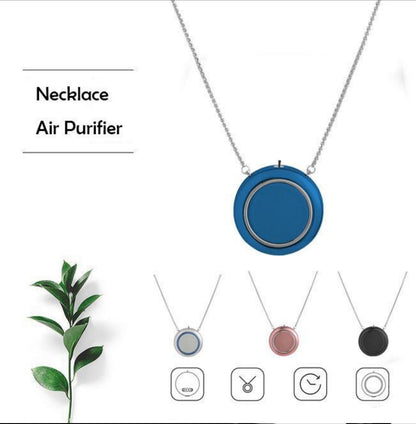 Air Purifier USB Portable Wearable Necklace Negative Ionizer Anion Air Cleaner Air Freshener