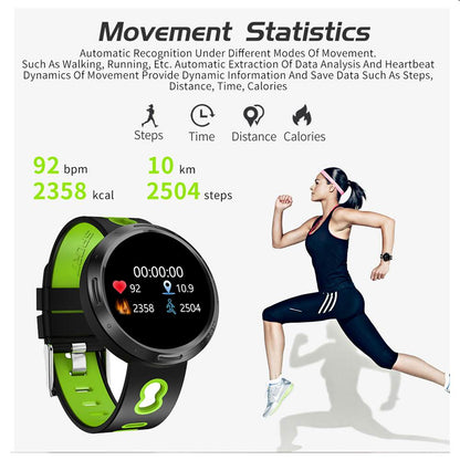 Smart Watch Fitness Tracker Blood Pressure Heart Rate Swim Sport