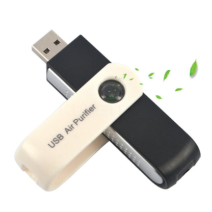 Portable USB Office Home Car Auto Fresh Ionic Air Purifier Ozone Oxygen Bar Anion Ionizer Cleaner