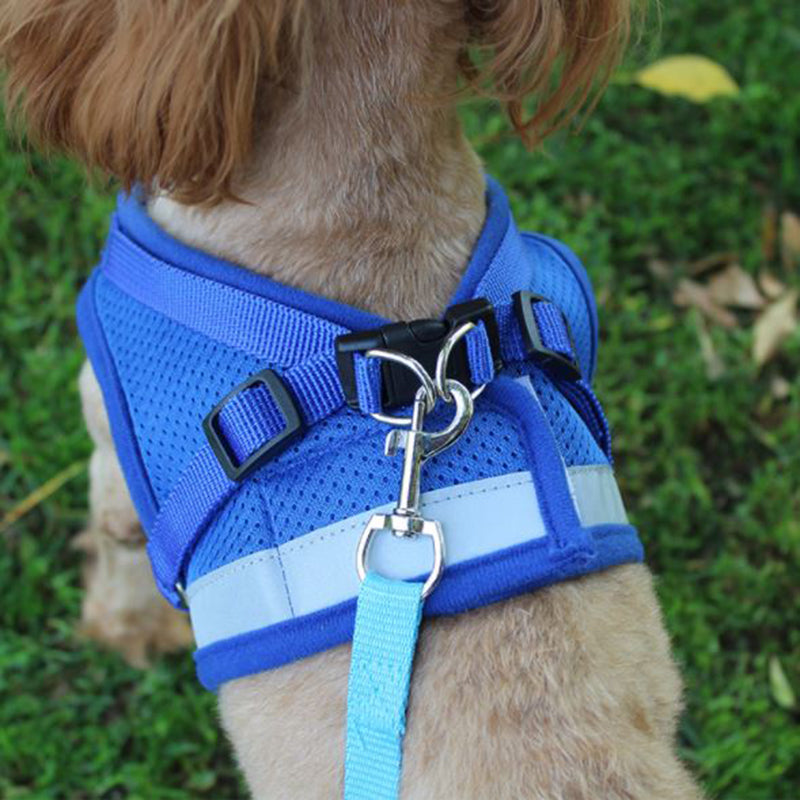Vest Harness Leash for dogs Adjustable Mesh Vest Dog Harness Collar Chest Strap Leash Harnesses With Traction Rope XS/S/M/L/XL