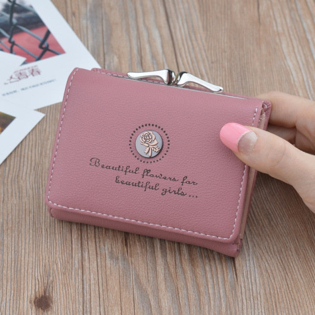 Brand Designer Small Wallets Women Leather Phone Wallets Female Short Zipper Coin Purses Money Credit Card Holders Clutch Bags