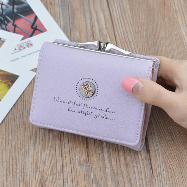 Brand Designer Small Wallets Women Leather Phone Wallets Female Short Zipper Coin Purses Money Credit Card Holders Clutch Bags