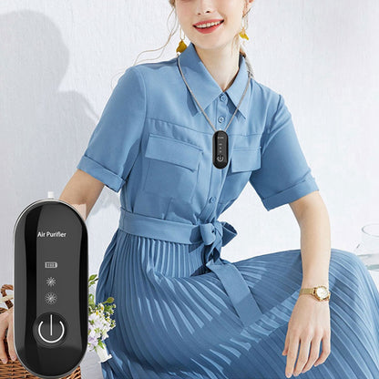 Personal Wearable Mini Portable Car Oxygen Bar Negative Ion Generator Hanging Neck Air Purifier