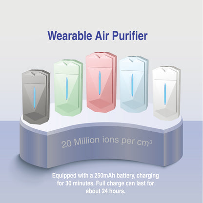 Portable Necklace Negative Ionizer Air Purifier Cleaner