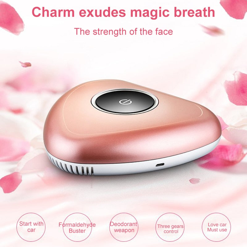 Aromatherapy Air Purifier Cleaner Car Accessories HEPA Filter Negative Ionizer Generator