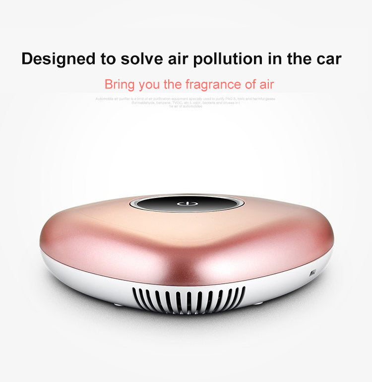Aromatherapy Air Purifier Cleaner Car Accessories HEPA Filter Negative Ionizer Generator