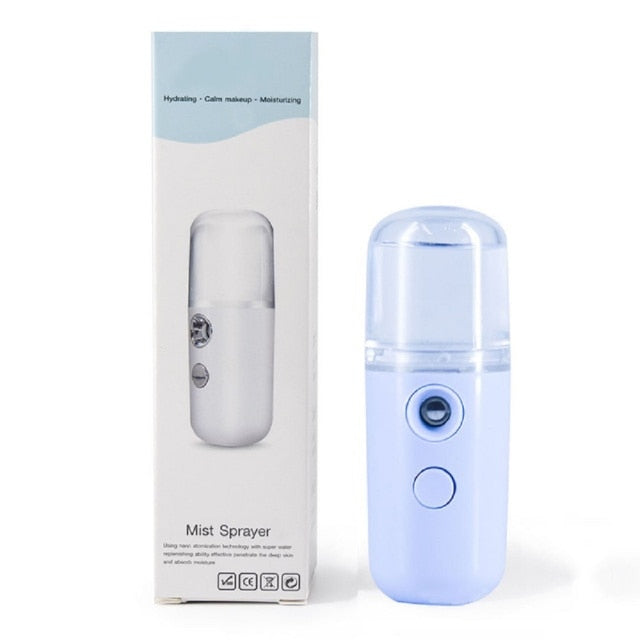 USB Mist Facial Sprayer  Humidifier Rechargeable Nebulizer Face Steamer Moisturizing Beauty Instruments Face Skin Care Tools